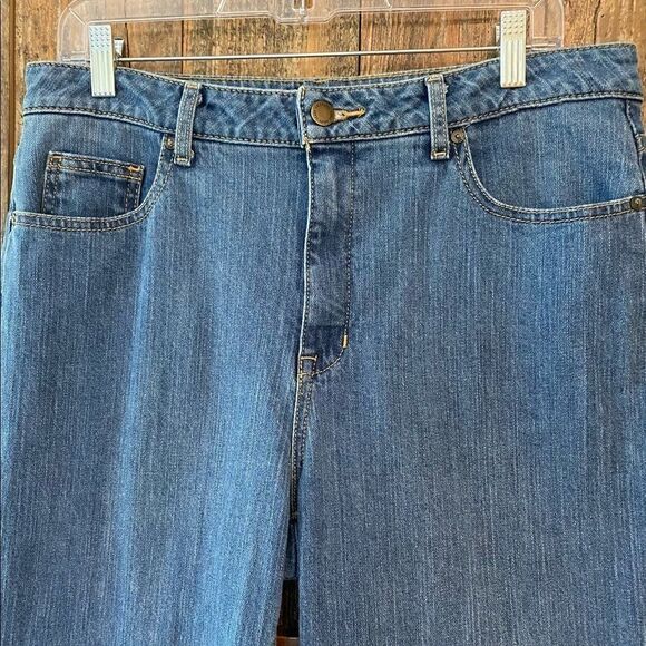 Coldwater Creek Sz 10 Blue Curvy Denim Casual Rustic Cotton Jeans - Picture 5 of 7